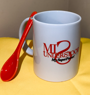 11 Ounce Ceramic Mug with spoon